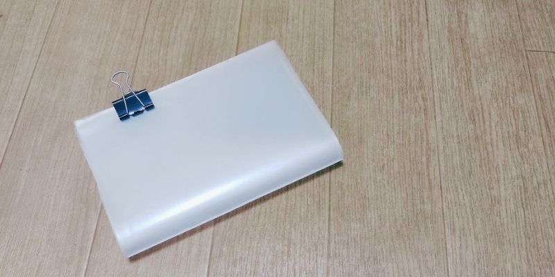 手作りの水切りワイパー