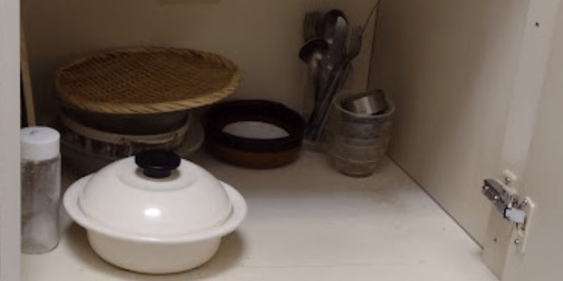 シンク下に収納している調理器具一式